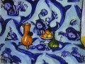 ブルー テーブル クロス抽象的なフォービズム アンリ マティス モダンな装飾静物画
